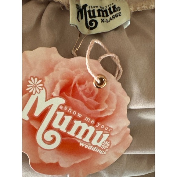 Show Me Your Mumu Amanda Maxi Dress in Blush dancing Queen Shine‎ | XL | NWT - Picture 14 of 14